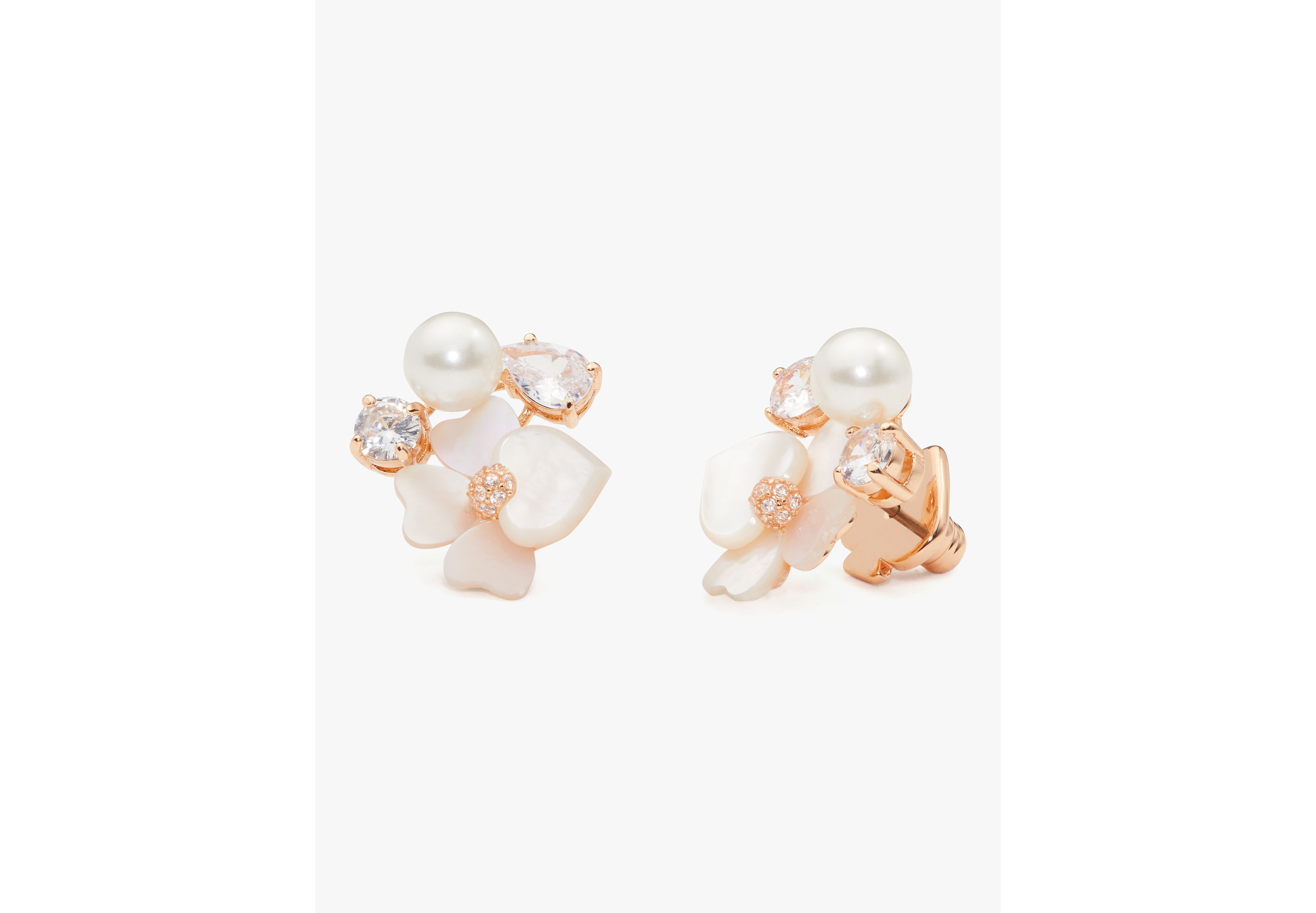 Precious Pansy Cluster Studs