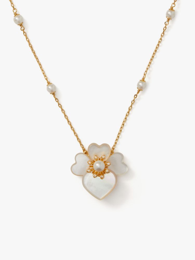 Kate spade store precious pansy necklace