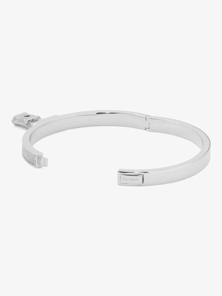 Kate Spade,Lock And Spade Pavé Bangle,