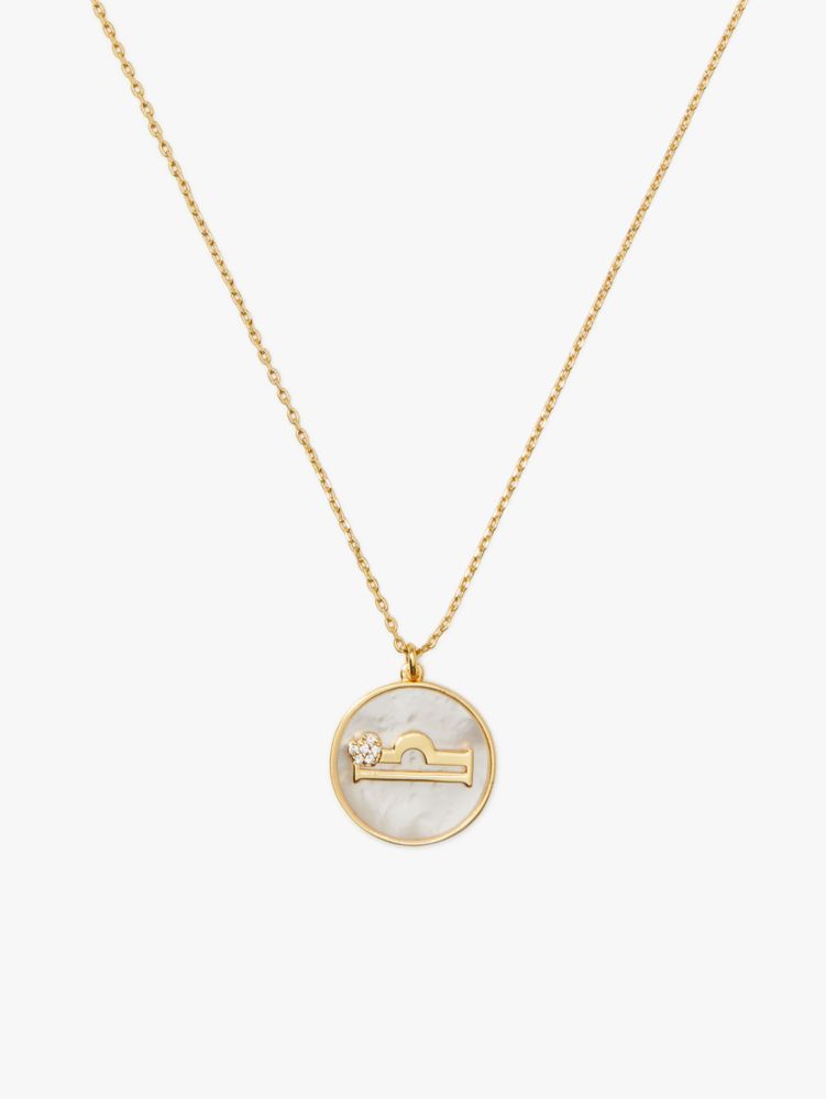 Kate Spade,Zodiac In The Stars Mother Of Pearl Pendant,