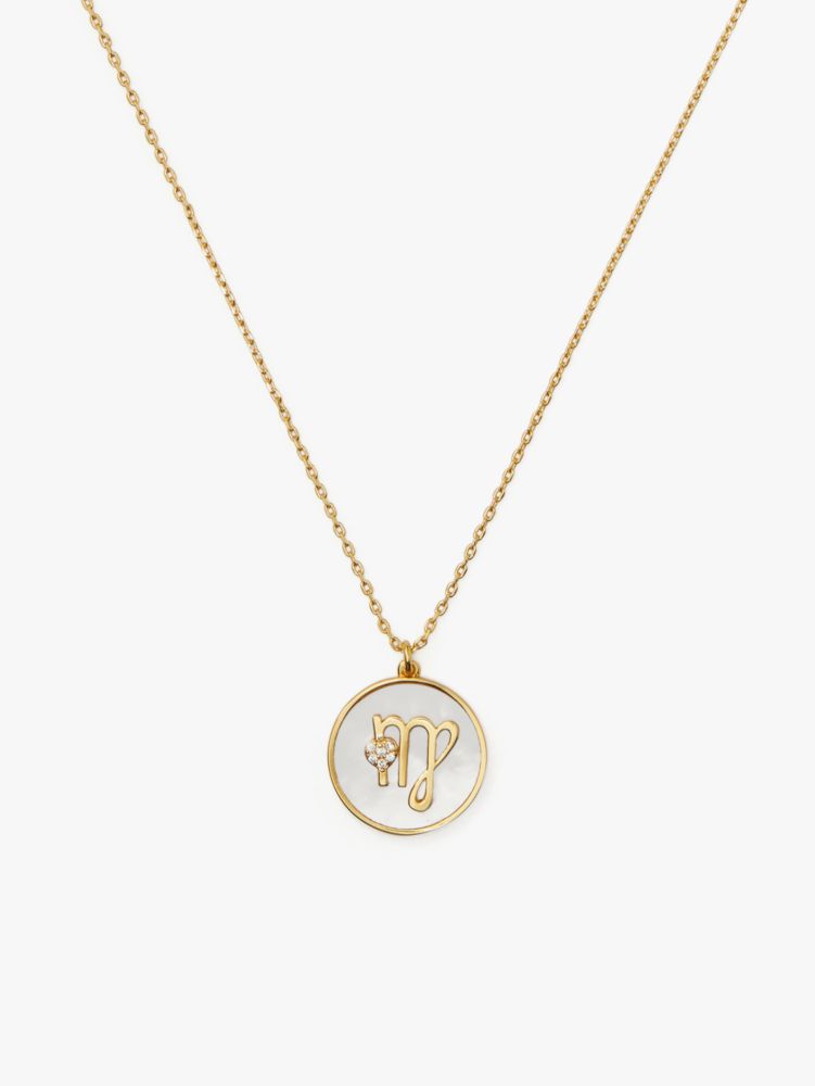 Kate Spade,Zodiac In The Stars Mother Of Pearl Pendant,Mother Of Pearl/Gold