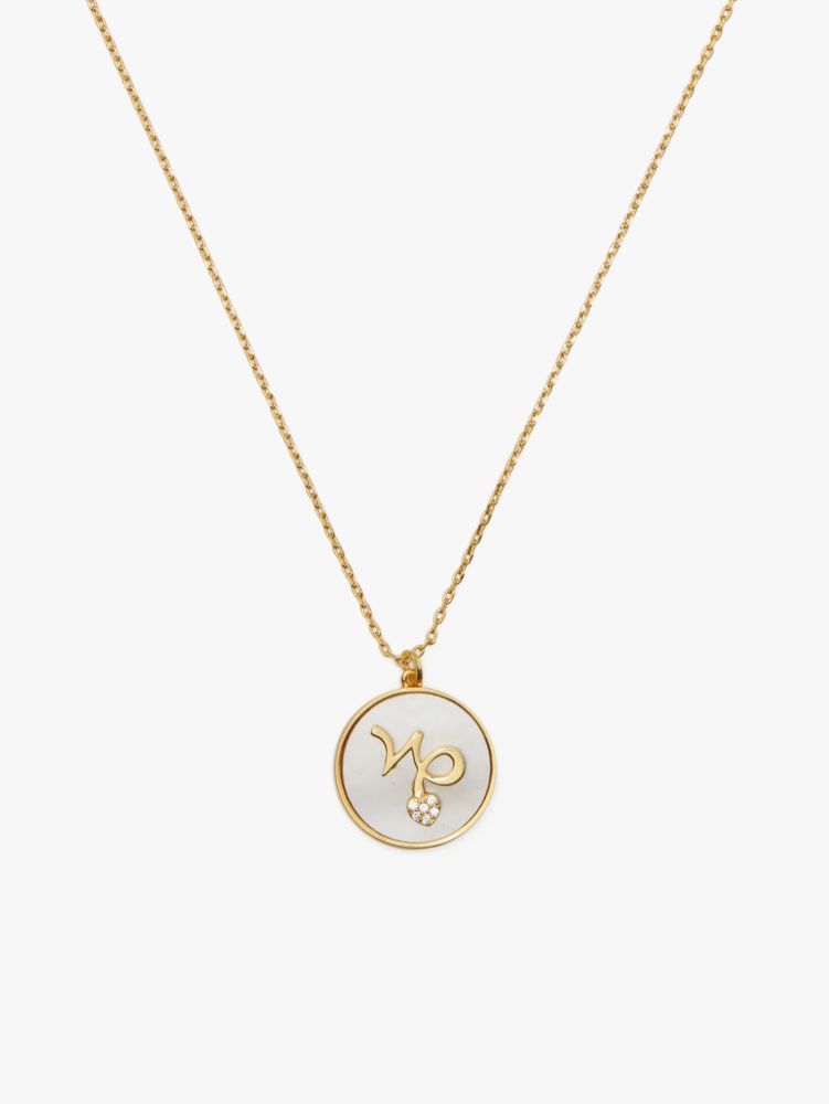 Kate Spade,Zodiac In The Stars Mother Of Pearl Pendant,