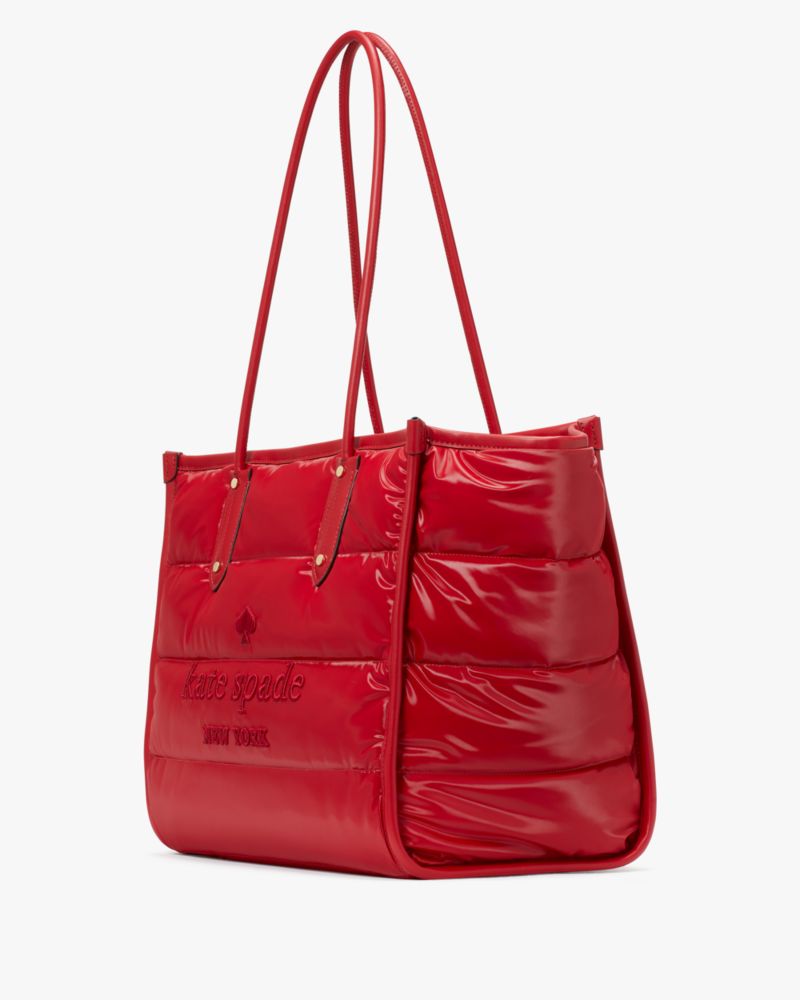 Kate spade red online tote bag