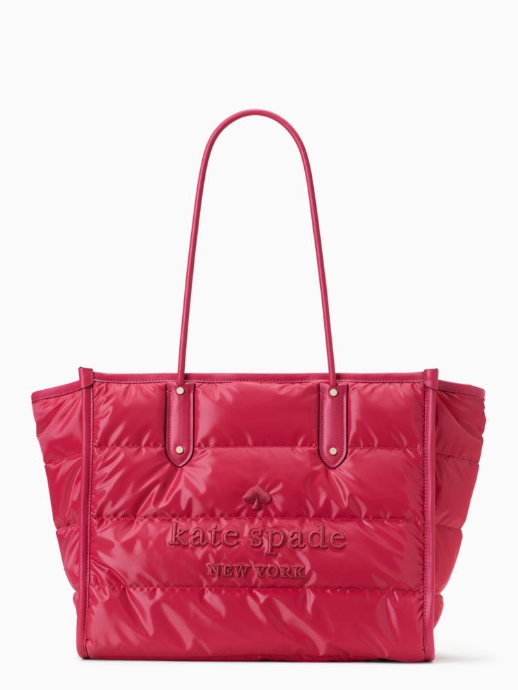 Kate Spade,Ella Puffy Extra Large Tote,Festive Pink