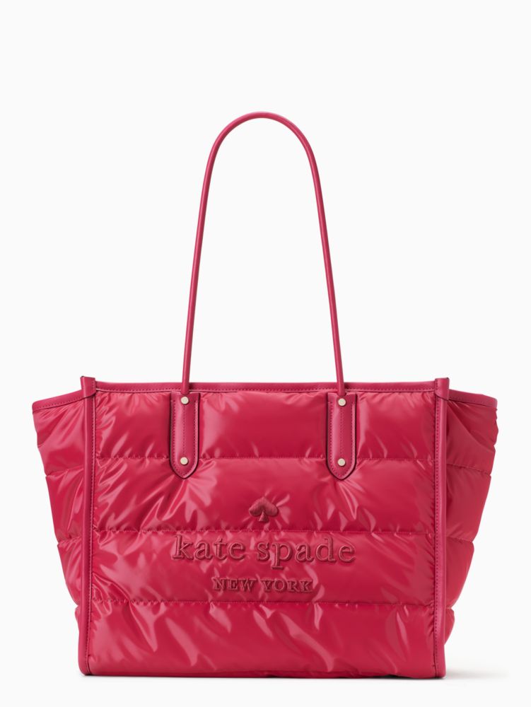 Festive Pink Ella Puffy Extra Large Tote