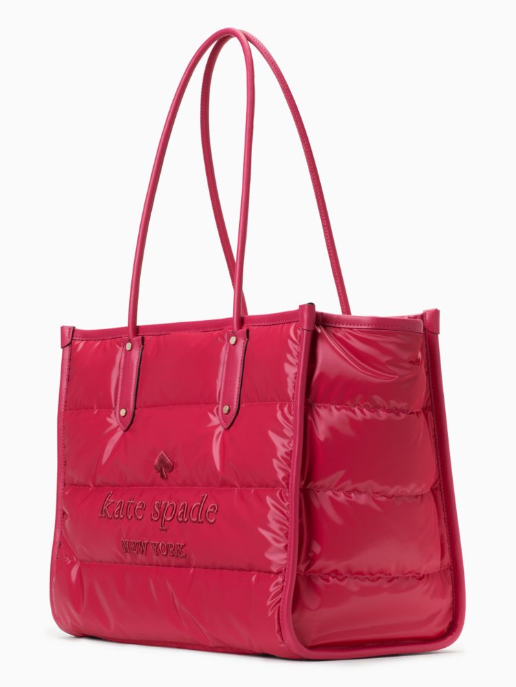 Kate Spade,Ella Puffy Extra Large Tote,Festive Pink