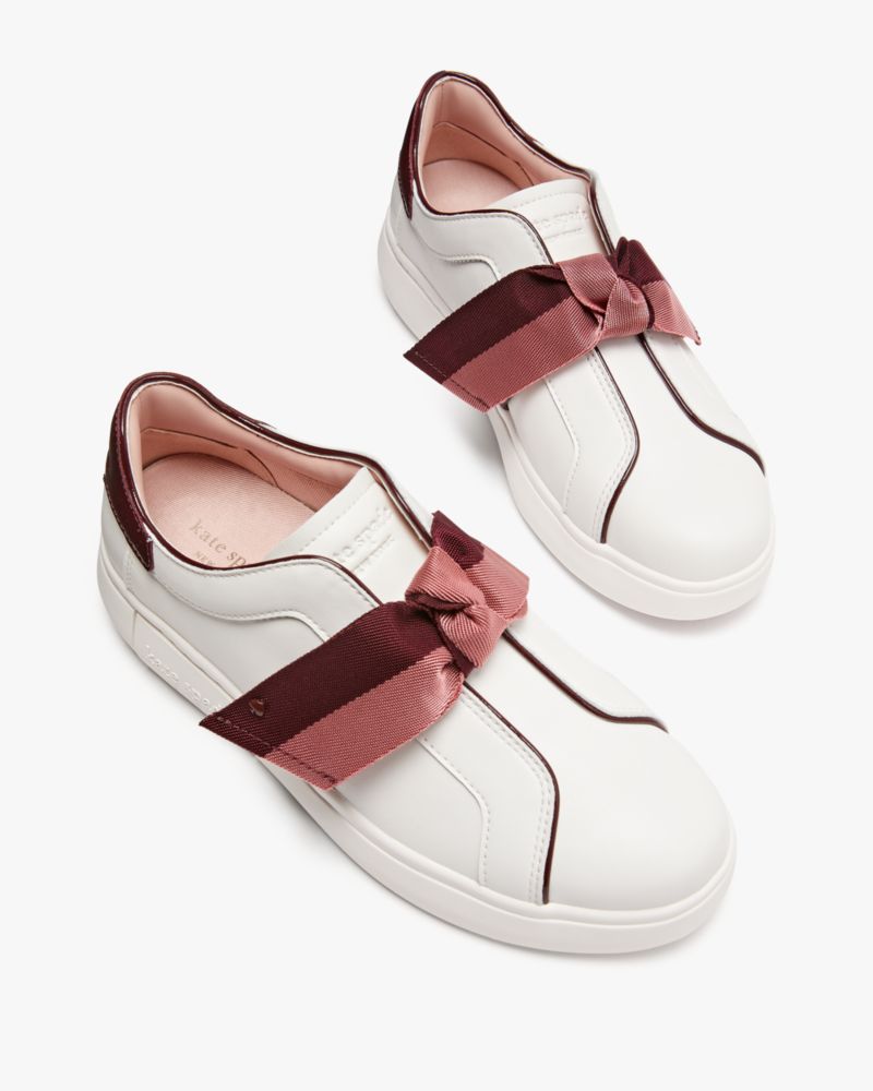 Kate spade white tennis shoes deals