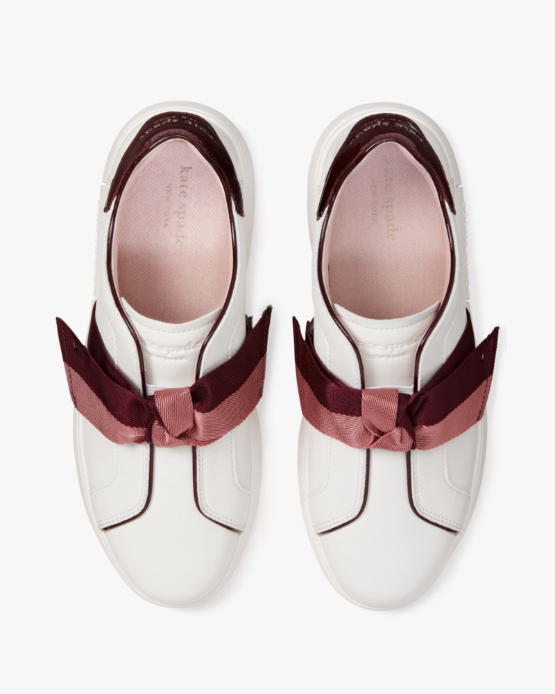 Kate Spade,Lexi Sneakers,Casual,Optic White/Cordovan