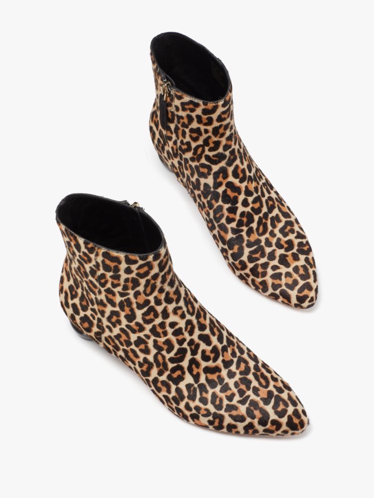 Leopard print womens clearance booties