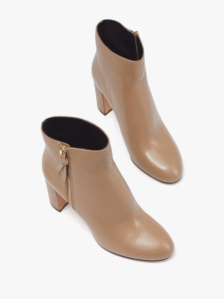 Kate Spade,Knott Zip Booties,Casual,Rustic Brown