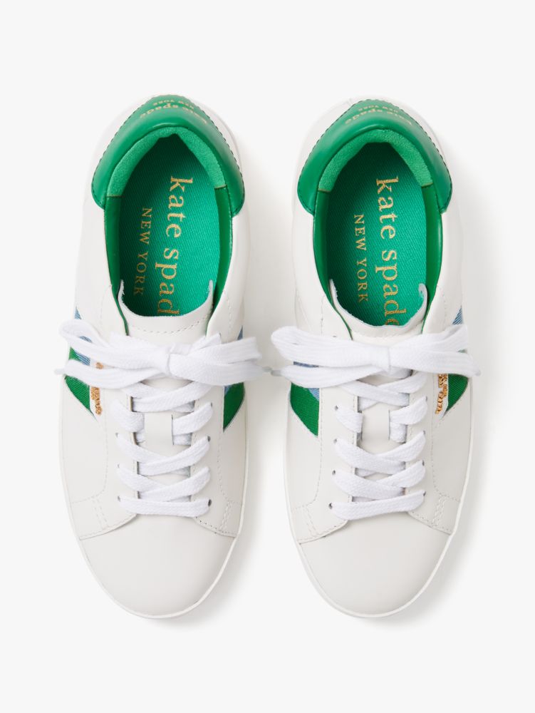 Flash Sneakers, Optic White/Olive Blue, Product