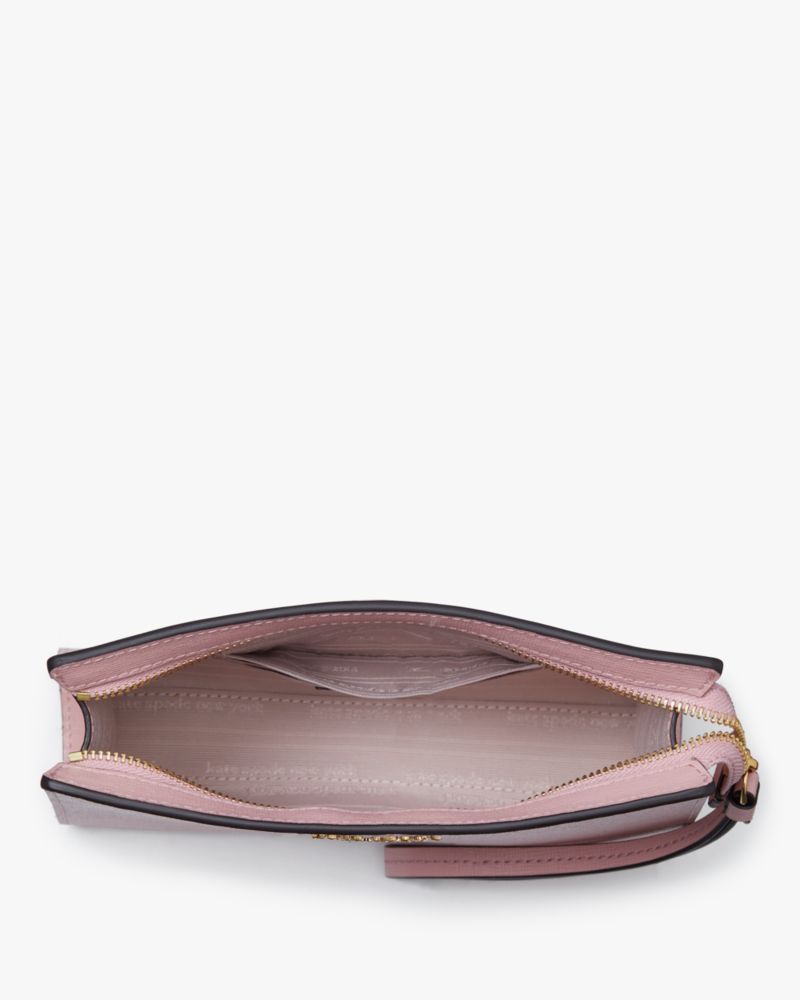 Kate Spade,Morgan Gusseted Wristlet,Pink Dune