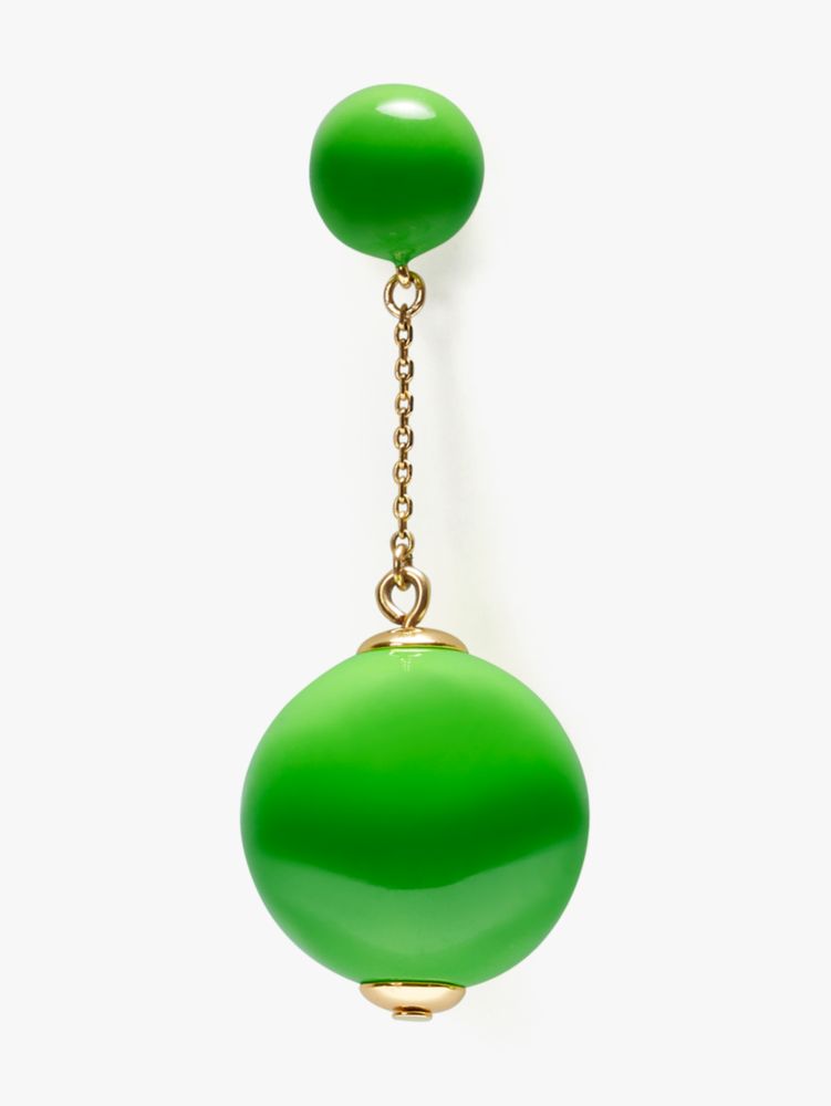 Kate Spade,Have A Ball Linear Earrings,Ks Green