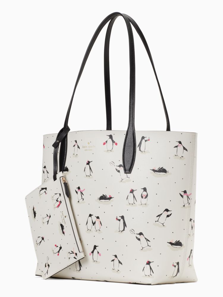 Large Reversible Penguin Tote Kate Spade Outlet