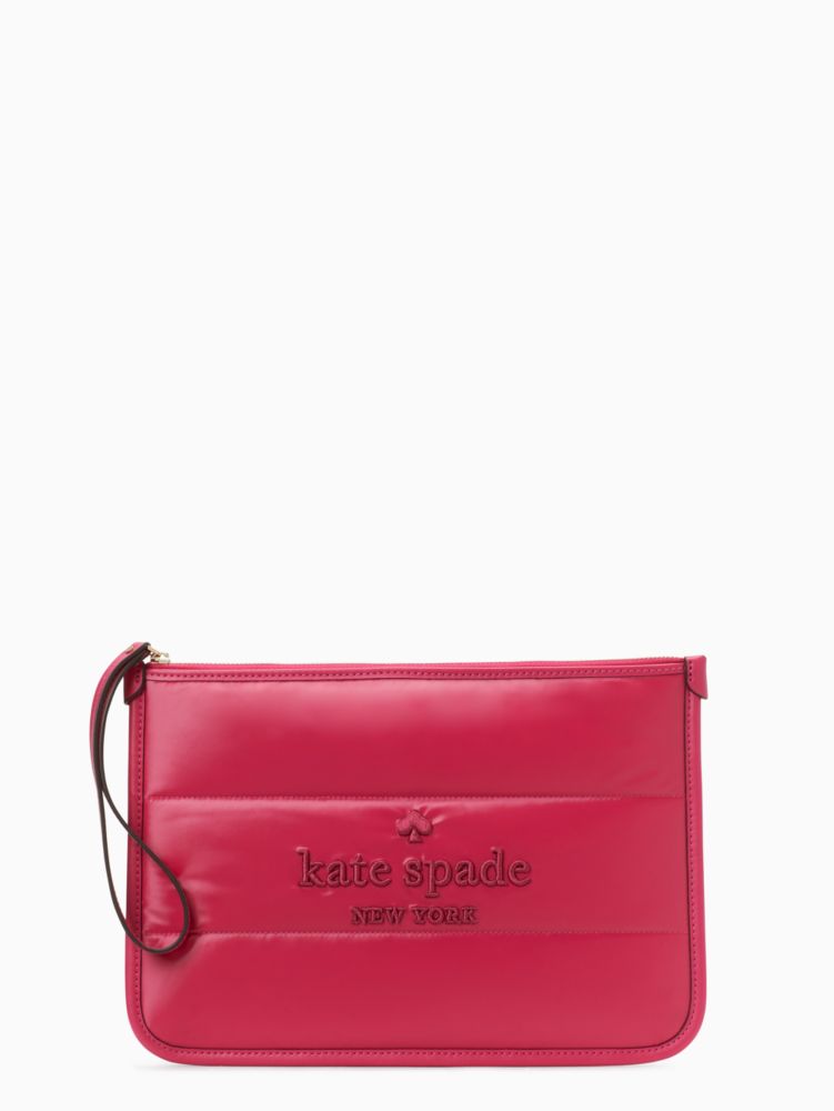 Kate Spade,ella wristlet pouch,60%,Festive Pink