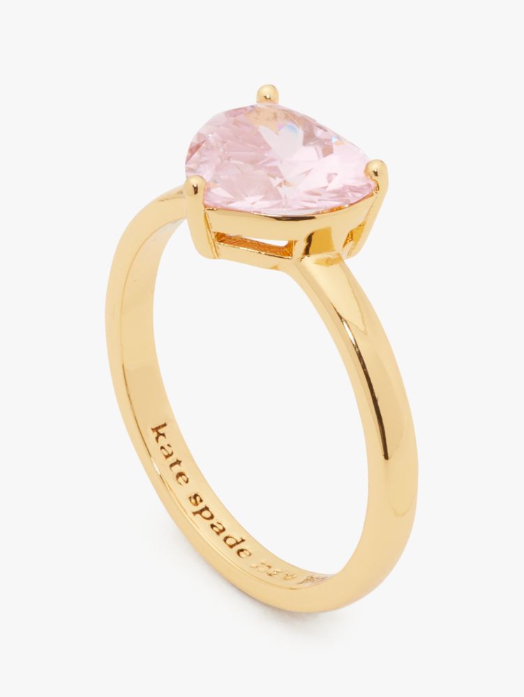 Kate Spade,My Love Heart Ring,Pink/Gold