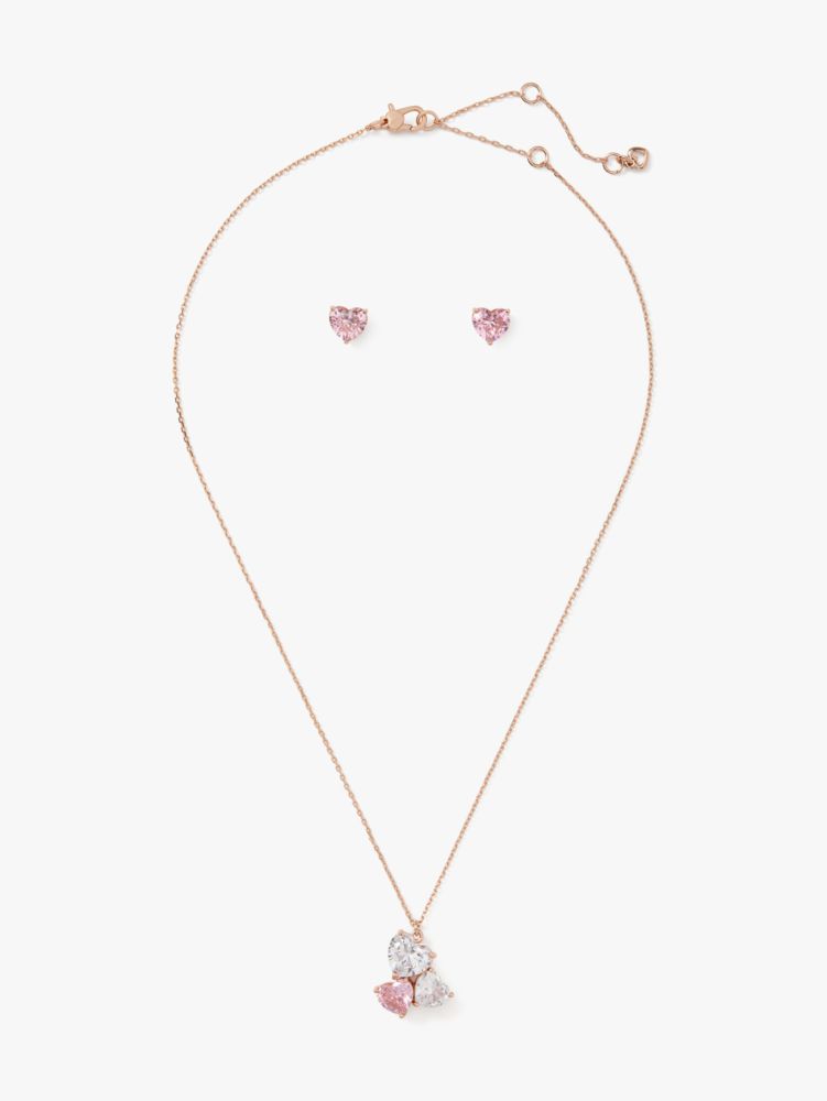 Kate Spade,Heart Studs And Pendant Set - Boxed,