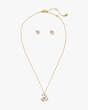 Kate Spade,heart studs and pendant set - boxed,Neutral Multi
