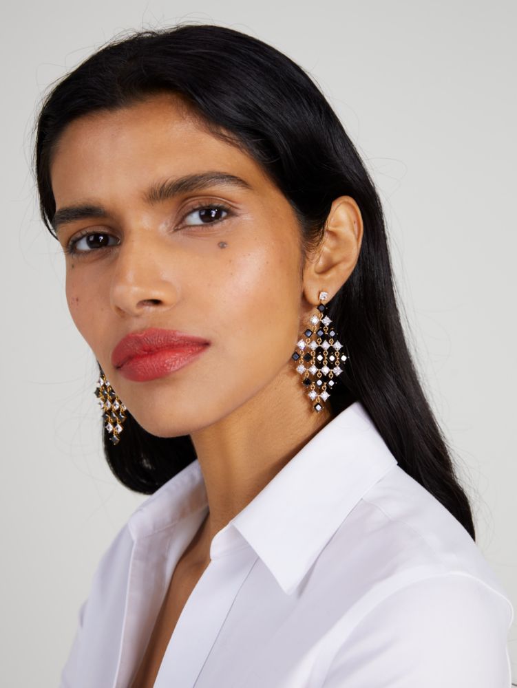 Light Up The Room Statement Earrings, Neutral Multi, Product