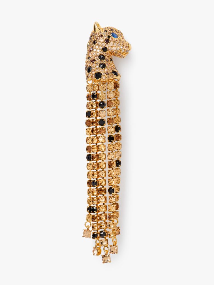 Fierce Leopard Linear Earrings, , Product