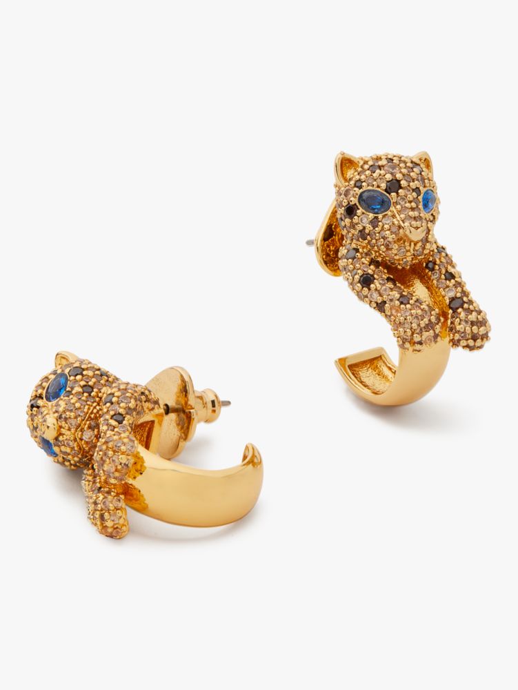 Fierce Leopard Hoops, , Product