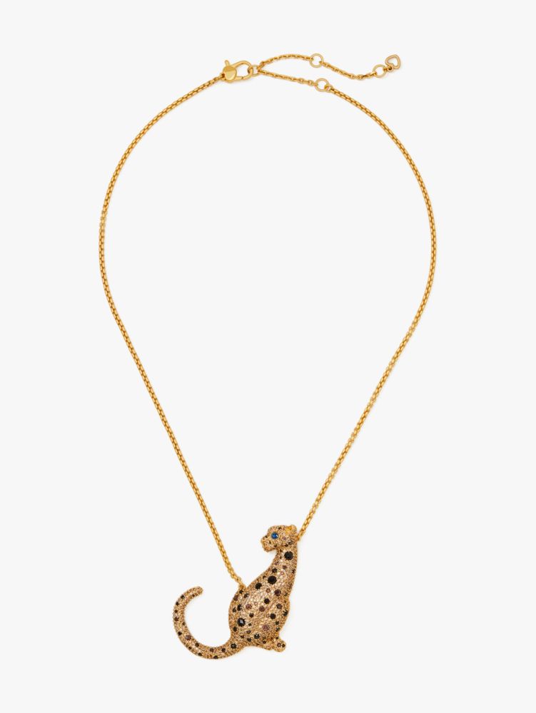 Fierce Leopard Statement Pendant, , Product