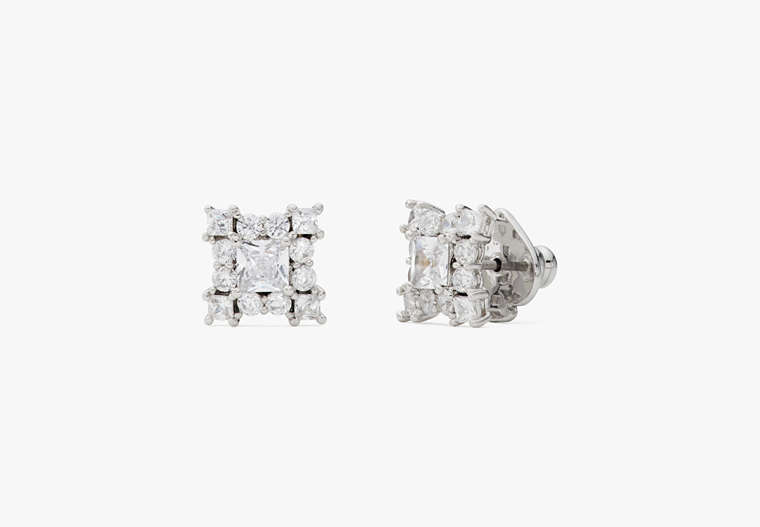 Magic Moment Studs, Clear/Silver, Product image number 0