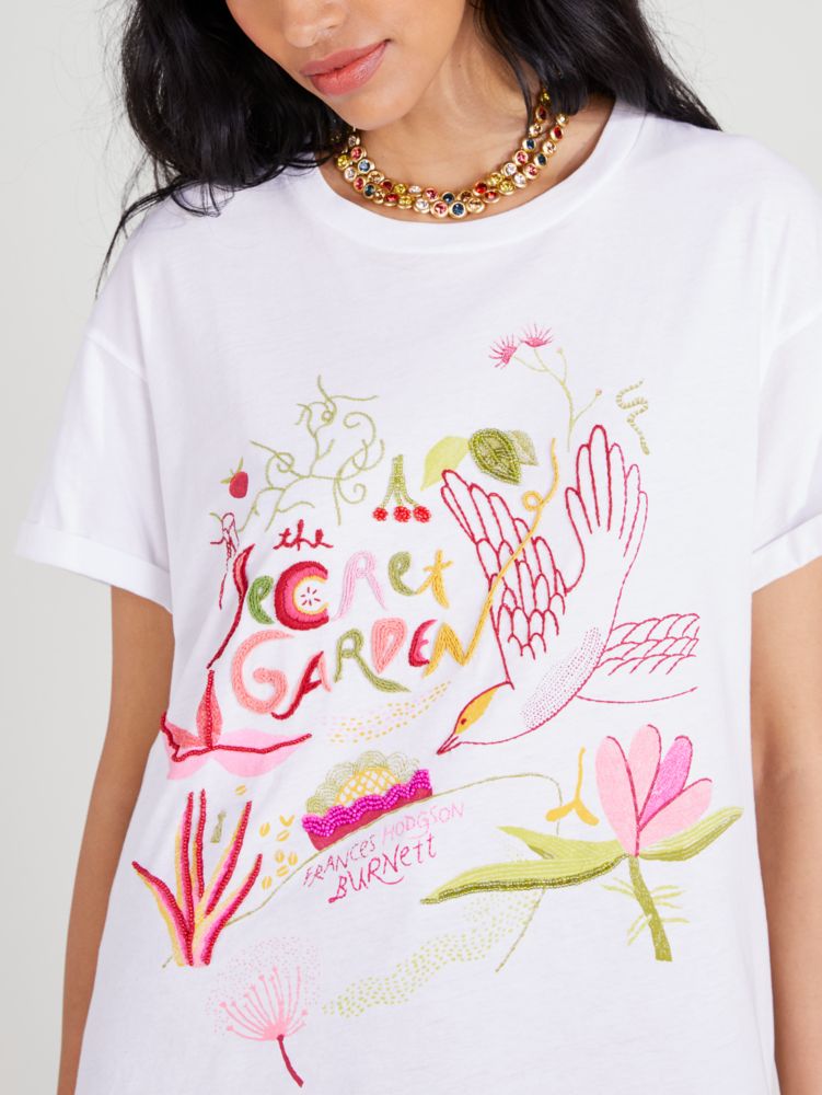 Kate Spade,Embellished Secret Garden Tee,