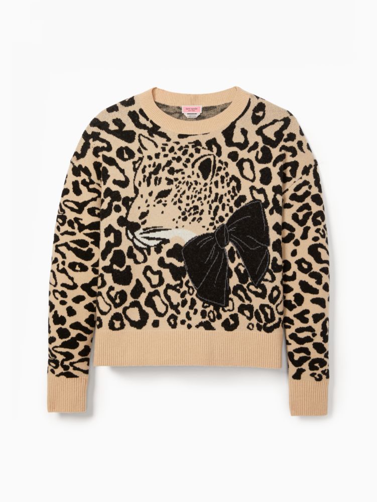 Leopard sweater clearance