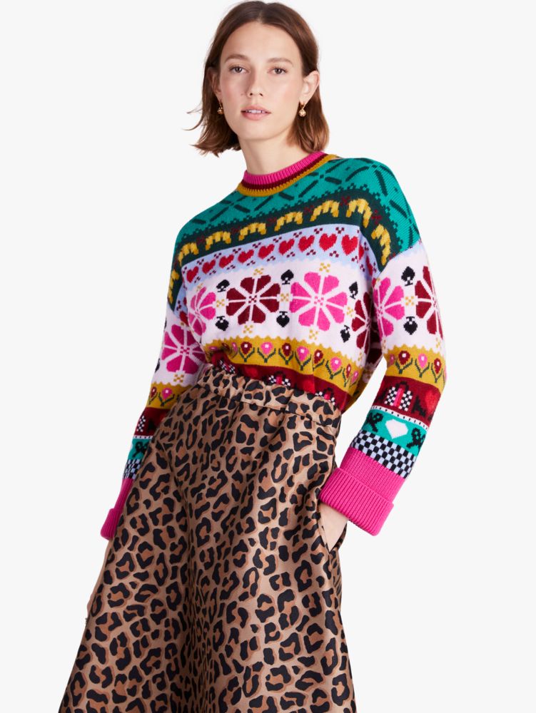 Kate spade leopard clearance sweater