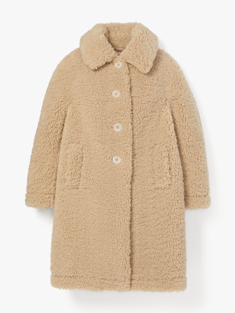 Faux Shearling Coat  Kate Spade New York