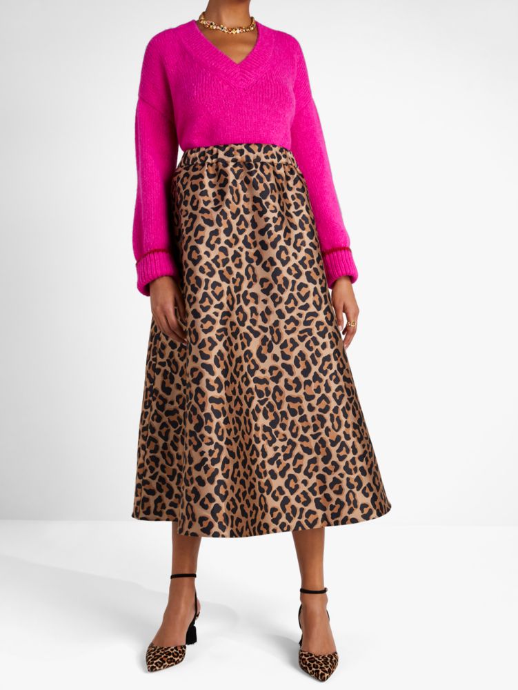 Mid length 2024 leopard skirts 6x9