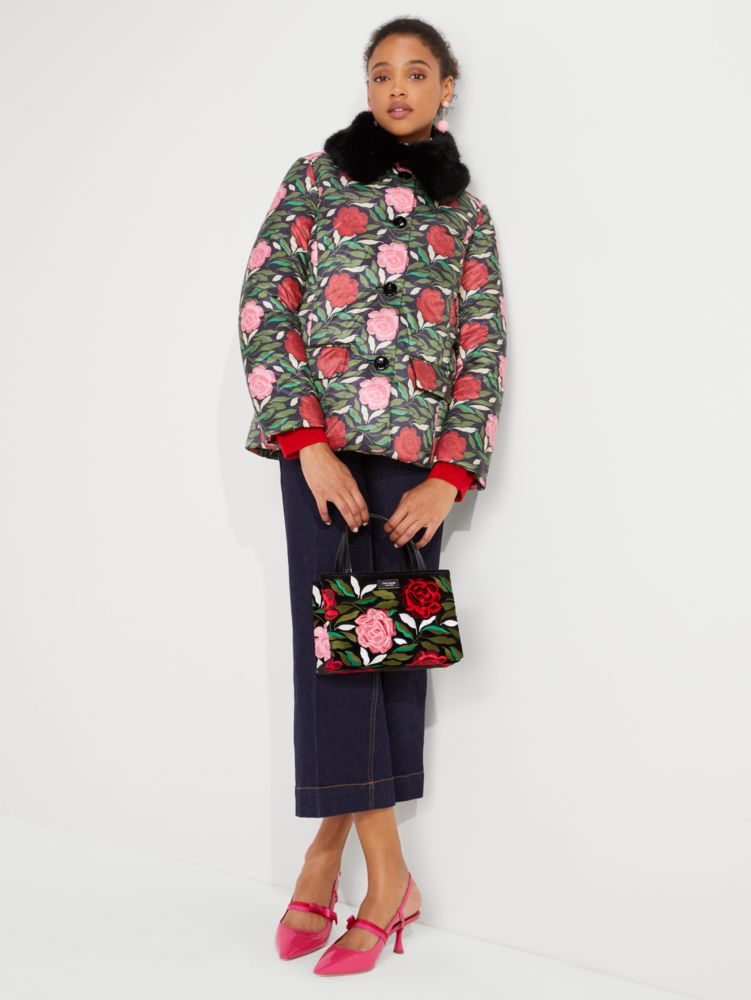 Kate Spade,Rose Garden Puffer Jacket,