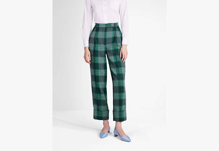 Greenhouse Plaid Wool Pants, , Product image number 0