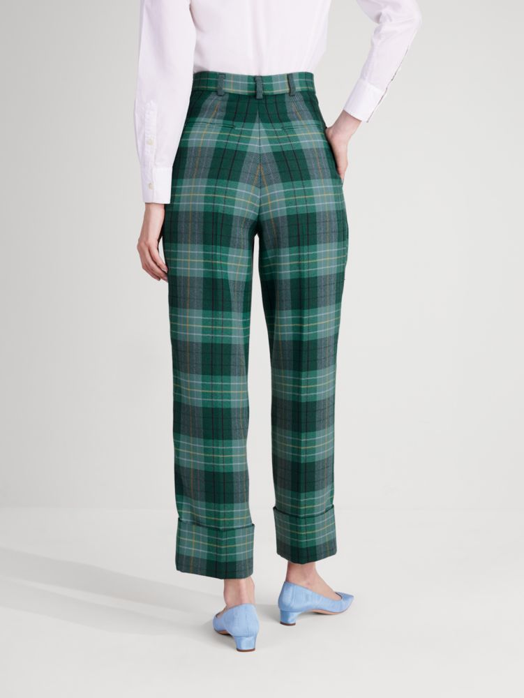 Plaid wool pants on sale womens