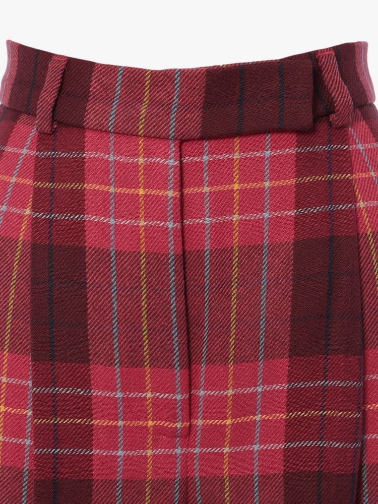Kate Spade,グリーンハウス プラッド ウール パンツ,ウェア,ﾛｰｽﾞ ｺﾞｰﾙﾄﾞ