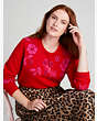Embellished Floral Sweater, , Product