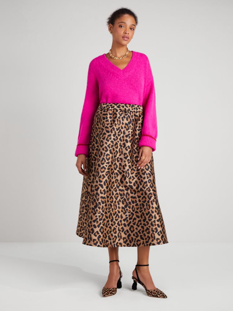 Kate Spade,Tipped V-neck Sweater,