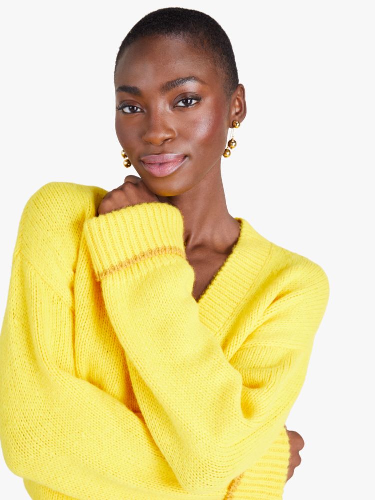 Kate Spade,ティップト Vネック セーター,ウェア,ｼﾄﾛﾝｻﾌｧｲｱ