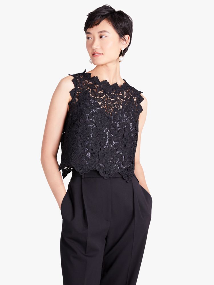 Floral Lace Shell  Kate Spade New York