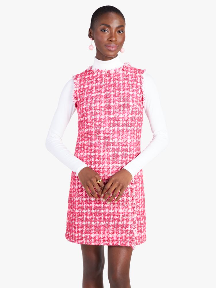 Plaid Tweed Dress, , Product