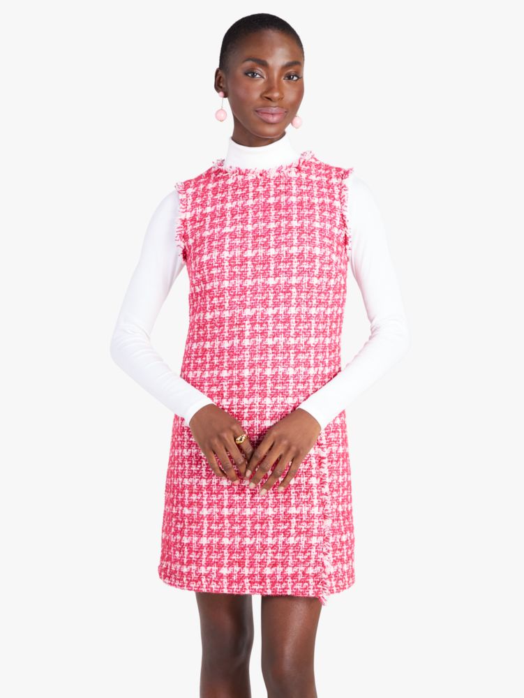 Plaid store pink dress