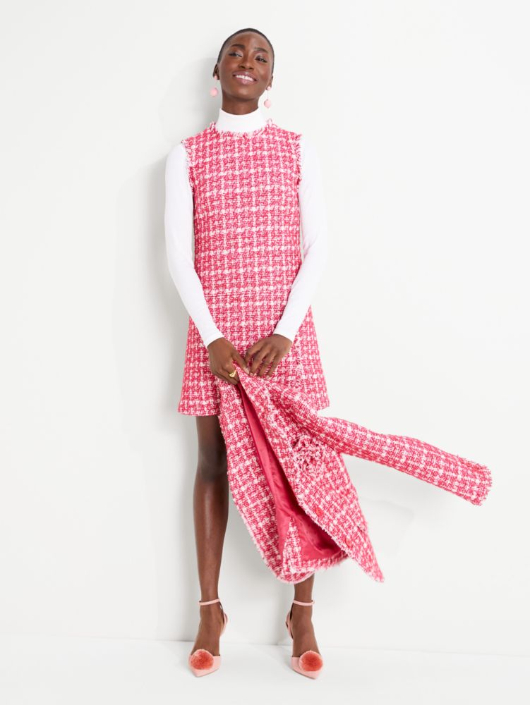 Plaid Tweed Dress, , Product