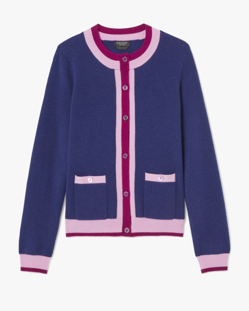 Kate Spade,Colorblock Cashmere Cardigan,