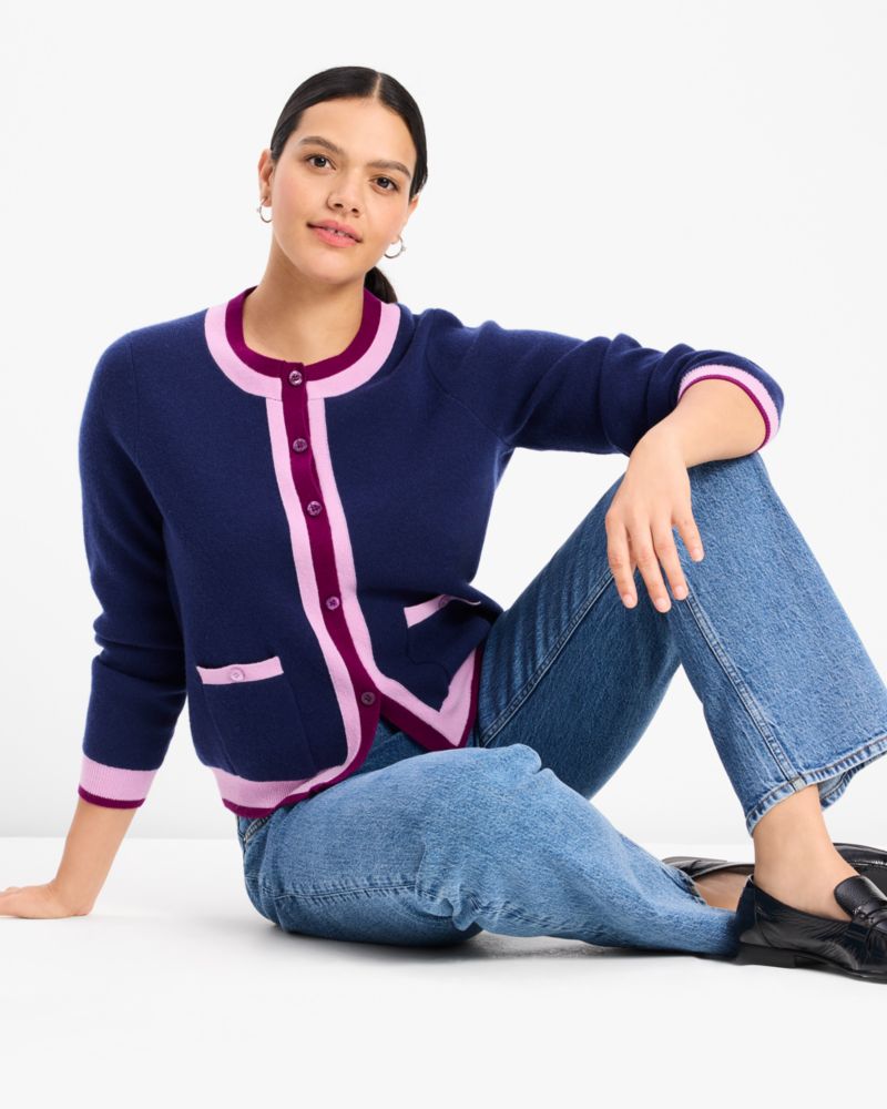 Kate Spade,カシミヤ クルーネック カーディガン,トップス,