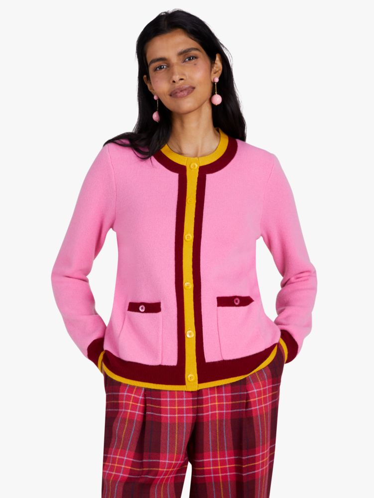 Cashmere Crewneck Cardigan | Kate Spade New York