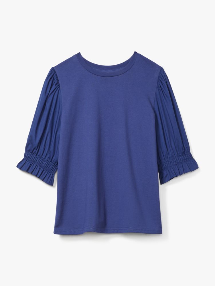 Poplin Puff Sleeve Tee | Kate Spade New York