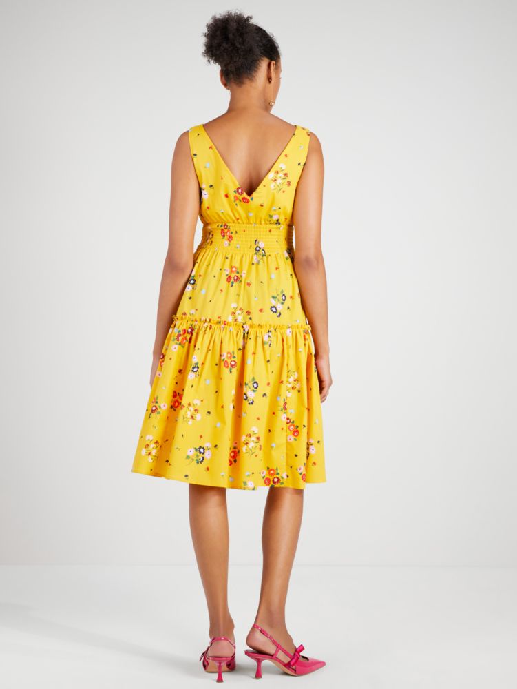 Bouquet Toss Smocked Waist Dress | Kate Spade New York