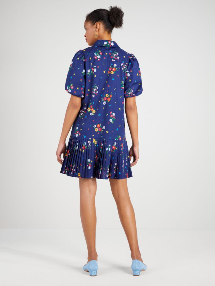 Bouquet Toss Pleated Lake Dress | Kate Spade New York