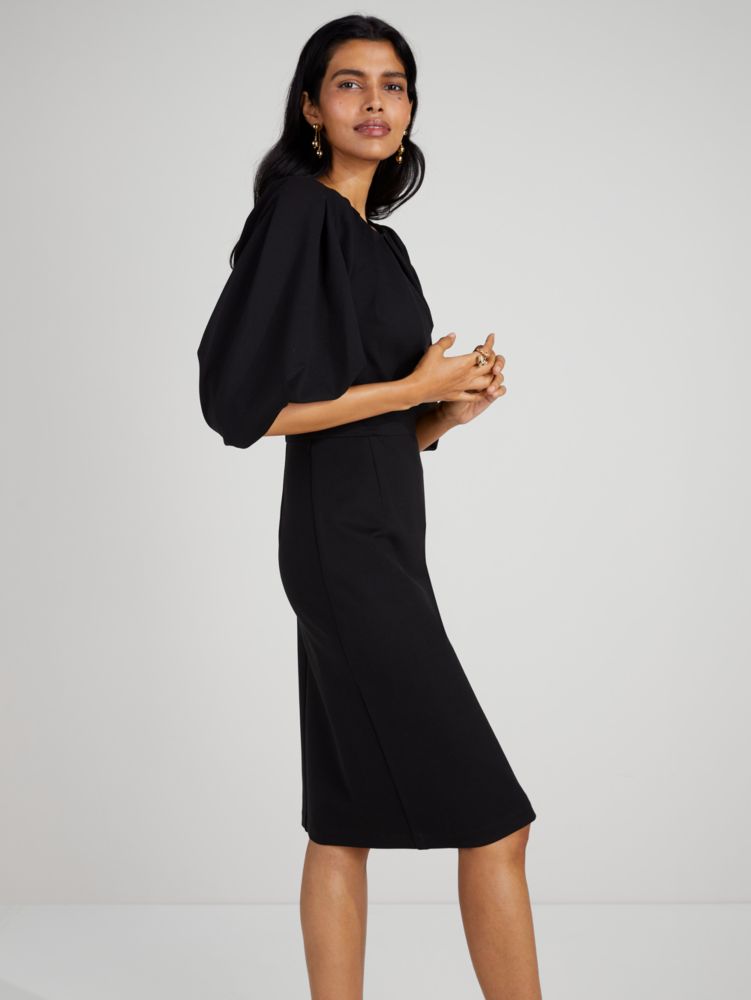 Kate Spade,Ponte Pleated-Shoulder Dress,Cocktail,